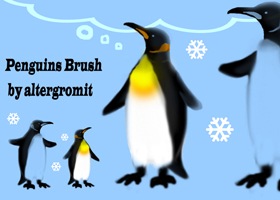 Penguins_Brush