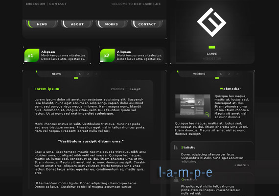 der lampe website-design