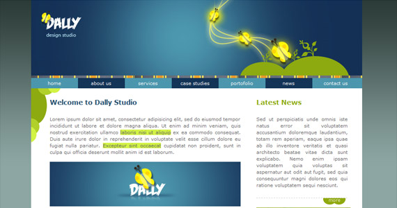 dally-xhtml-css-template