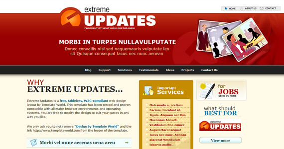 extreme-updates-xhtml-css-template