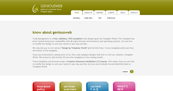 genious-web-css-xhtml-template