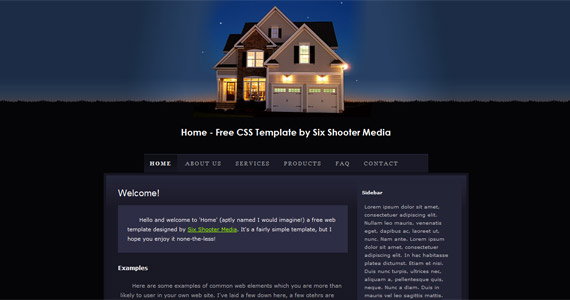 home-xhtml-css-template
