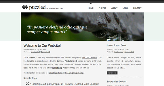 puzzled-xhtml-css-template
