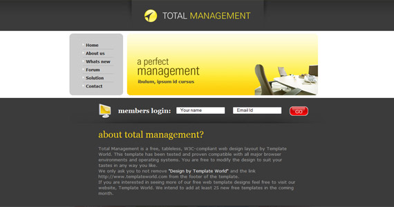 total-management-css-xhtml-template
