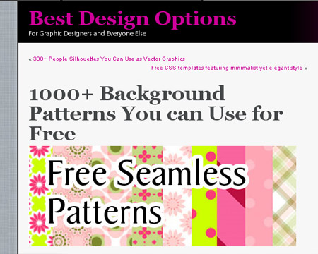 Nice picks from DeviantArt, big collection. 1000-background-patterns-free