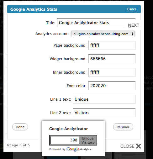 google-analytics-stats-wordpress-plugin