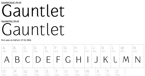 gauntlet-free-high-quality-font-for-download
