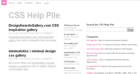 css-help-pile-tutorial-web-site-learning