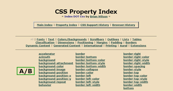 css-property-index-tutorial-web-site-learning