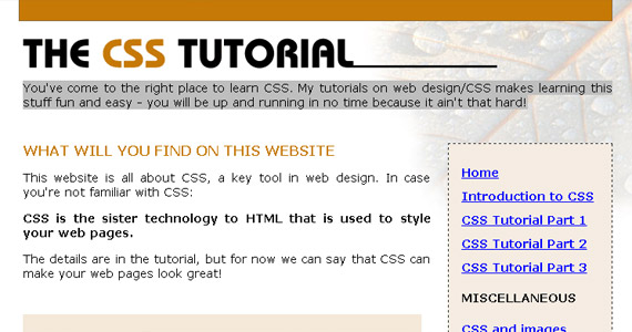css-tutorial-web-site-learning