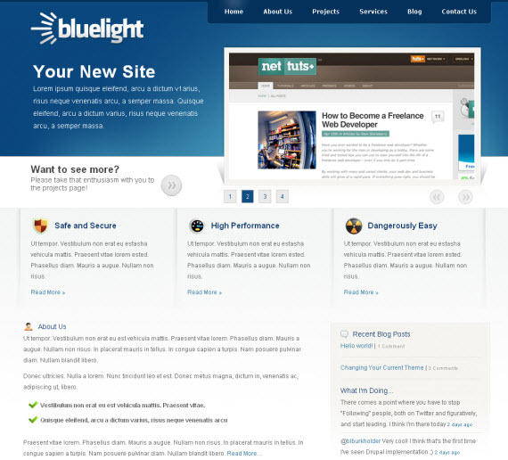Bluelight-commercial-wordpress-portfolio-showcase-theme