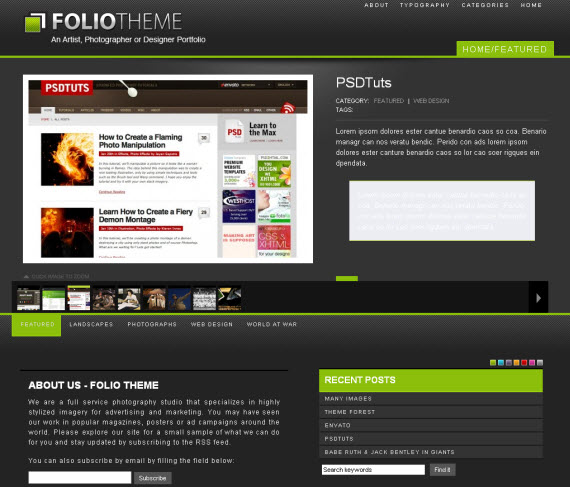Foliotheme-commercial-wordpress-portfolio-showcase-theme