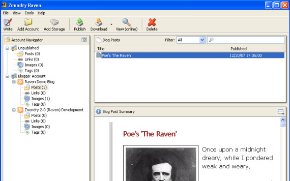 zoundry-raven-desktop-blogging-editor-client