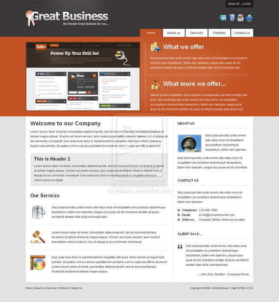 Great-business-web-design-interface-inspiration-deviantart