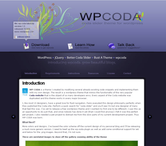 Wp-coda-free-portfolio-wordpress-themes