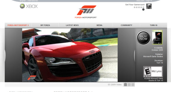 forza-motorsport-3-showcase-of-best-inspiring-gaming-websites