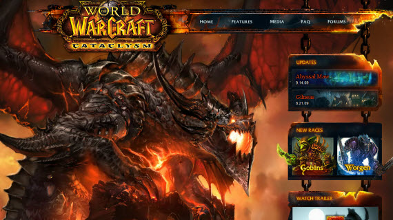 world-of-warcraft-cataclysm-showcase-of-best-inspiring-gaming-websites