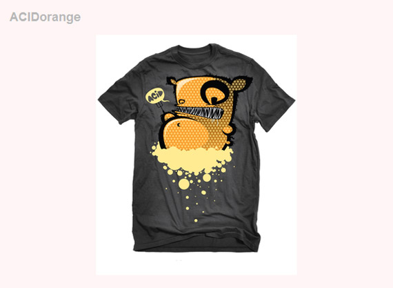 Acid-orange-cool-creative-tshirt-designs
