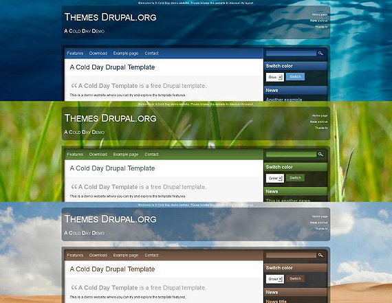 drupal-a-cold-day-drupal-6-theme-web-design