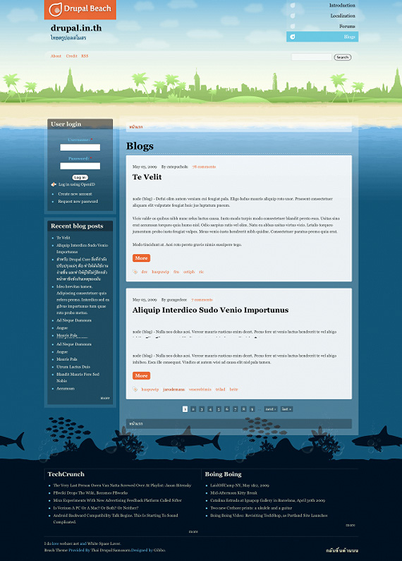 drupal-beach-drupal-6-theme-web-design