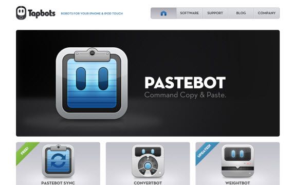 Tapbots-robots-apple-inspired-website-designs