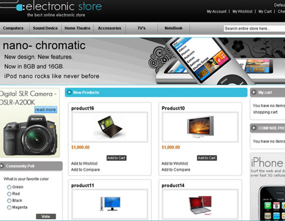 electronic-store-free-beautiful-and-creative-magento-themes
