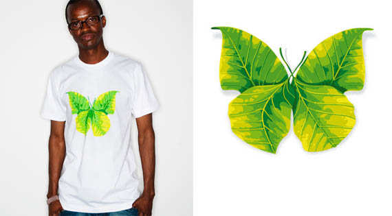 Butterfly-leaf-creative-tshirt-designs