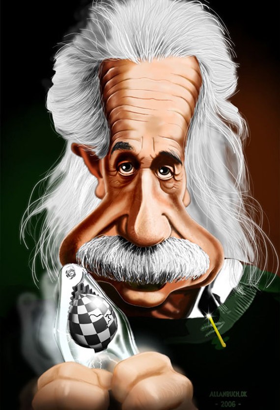 Карикатура Энштейна
