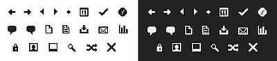 Pixelated-icons-for-minimal-style-web-designs