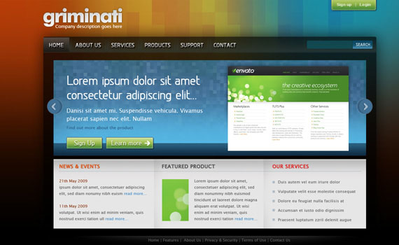 Clean-colorful-web-design-layout-tutorials-from-2010