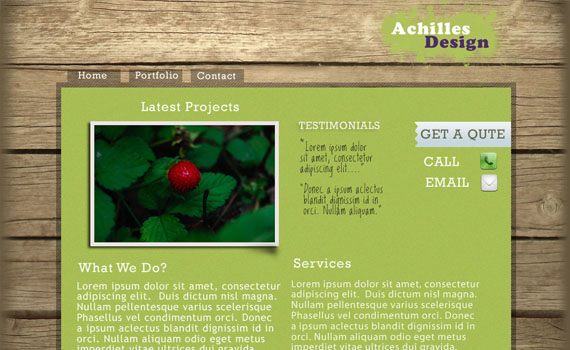 Create-wooden-background-website-in-photoshop-web-design-layout-tutorials-from-2010