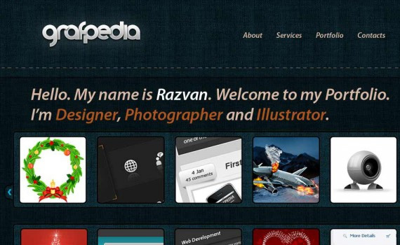 Portfolio-created-with-jeans-texture-web-design-layout-tutorials-from-2010