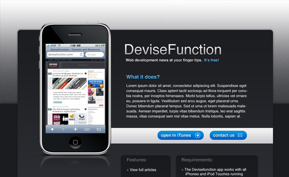 Simple-iphone-application-website-in-photoshop-web-design-layout-tutorials-from-2010