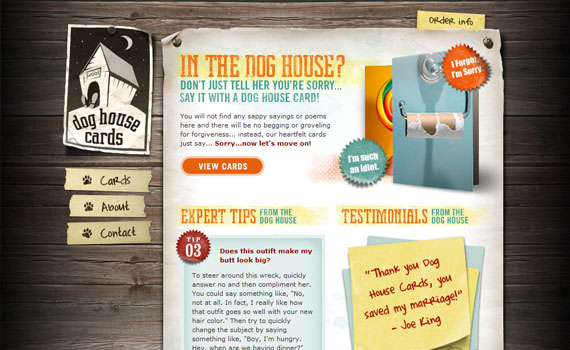 Dog-house-cards-looking-textured-websites