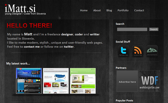 Imatt-looking-textured-websites