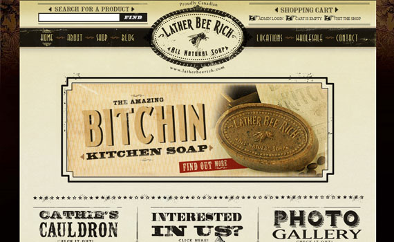 Lather-bee-rich-looking-textured-websites
