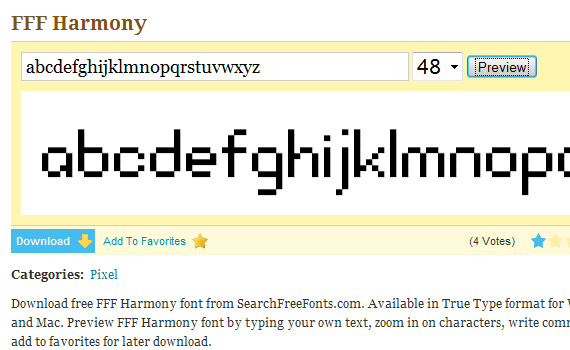 fff-harmony-free-pixel-fonts