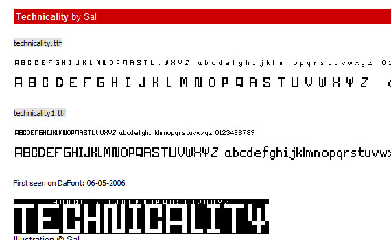 Technicality-pixel-free-pixel-fonts