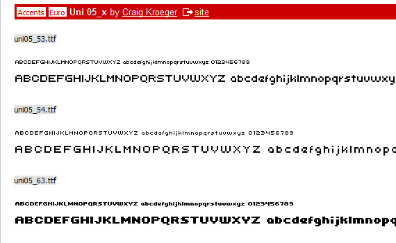 uni-free-pixel-fonts