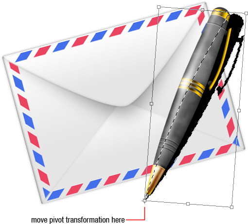tutorial photoshop draw pen and envelope