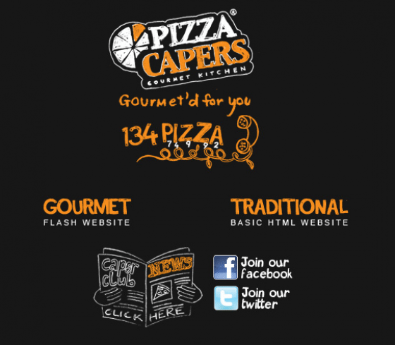 Confusing menus - pizzacaper.com.au