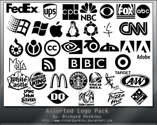 Assorted-logos-free-photoshop-custom-shapes