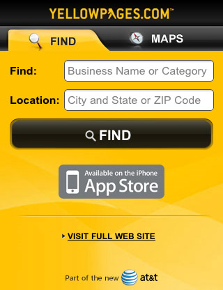 Yellow-pages-mobile-web-design-showcase