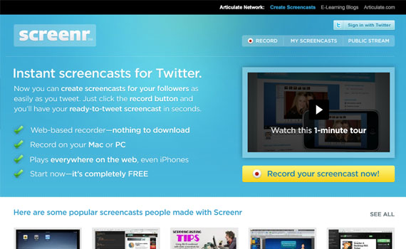 Screenr-twitter-tools
