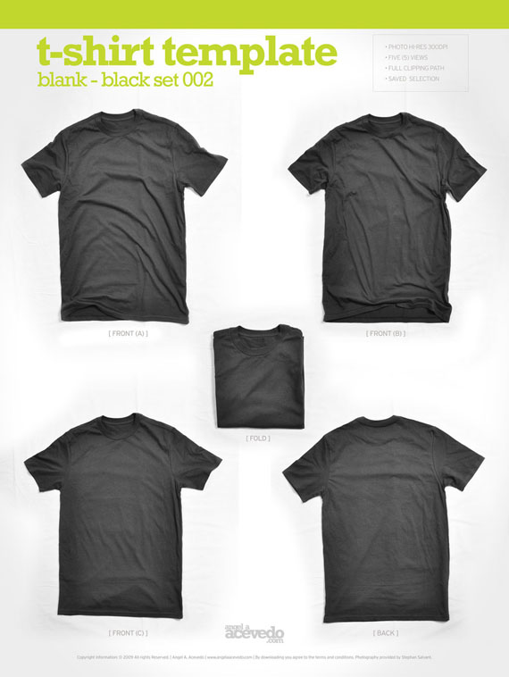 blank t shirt design template. Blank T-Shirt – Black