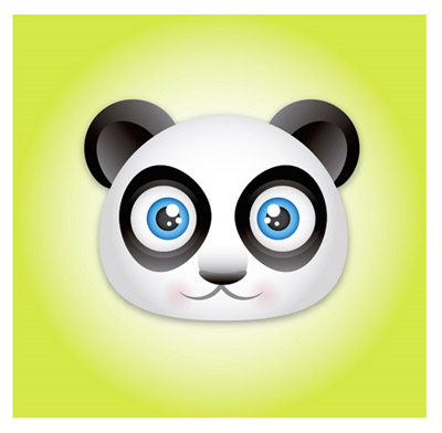 Create-cute-panda-bear-face-icon-character-illustration-tutorials