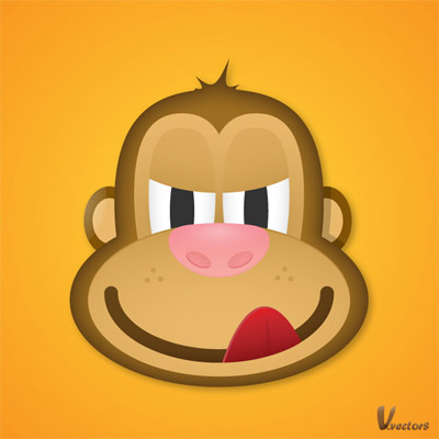Create-face-greedy-monkey-character-illustration-tutorials