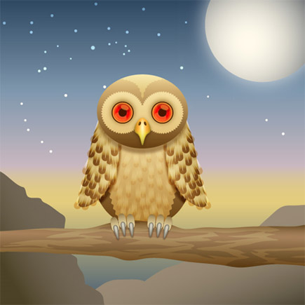 How-to-create-curious-owl-illustrator-cs4-character-illustration-tutorials