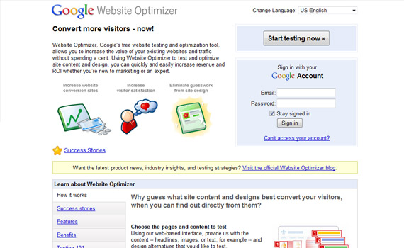 Google-website-optimizer-extension-web-design-analytics-tools