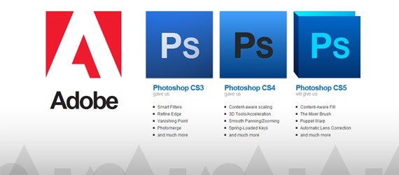 Adobe Photoshop Logos in CSS3